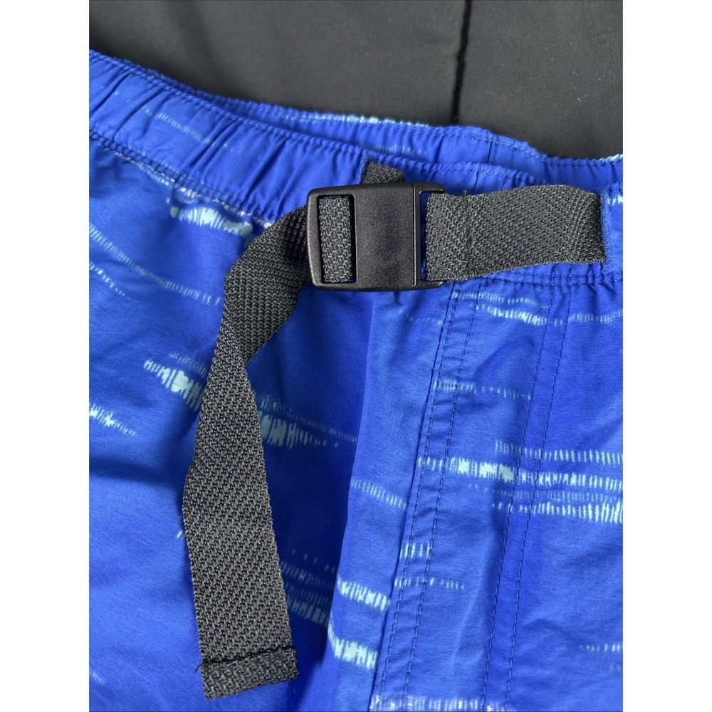 Columbia Flatwater Run Swim Shorts XL Blue Print 8inch Inseam Belt - Picture 3 of 10